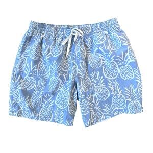 Chubbies Men's Blue Pineapples Print Swim Trunks Size XX-Large XXL